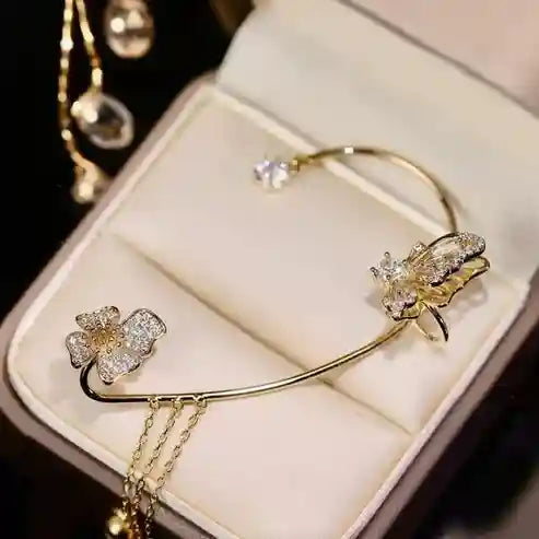 Aros Butterfly Charm – Elegantes, Brillantes y Cómodos